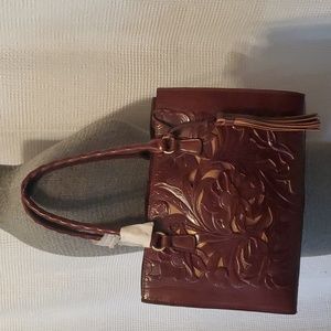NWT veg leather bag